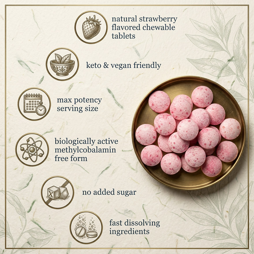 Wholesale Methylcobalamin Vitamin B12 5000mcg Chewable Tablets | Custom Formulation OEM/ODM | Private Label B12 Supplement Bulk Supply - Image 4