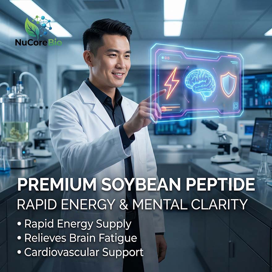 Bulk Soybean Peptide Powder | Small Molecule 300-500 Da Non-GMO Soy Protein Hydrolysate | Private Label Supplement OEM/ODM Supply | Soybean  Protein Peptide - Image 4