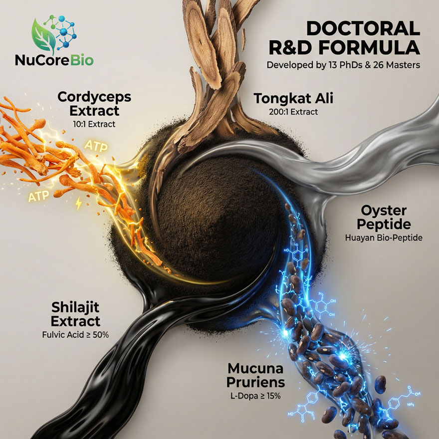 Custom Himalayan Black Diamond Shilajit Capsules OEM: High-Potency Oyster Peptide & Tongkat Ali Extract for Male Vitality - Image 5