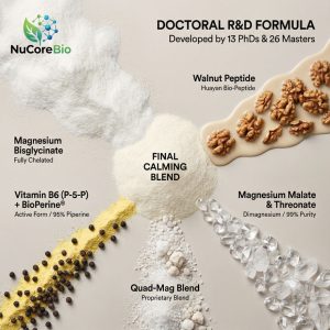 Premium Magnesium 7 Pro Complex Capsules with Bioactive Walnut Peptide | Custom OEM/ODM Magnesium L-Threonate & Bisglycinate Blend - Image 5