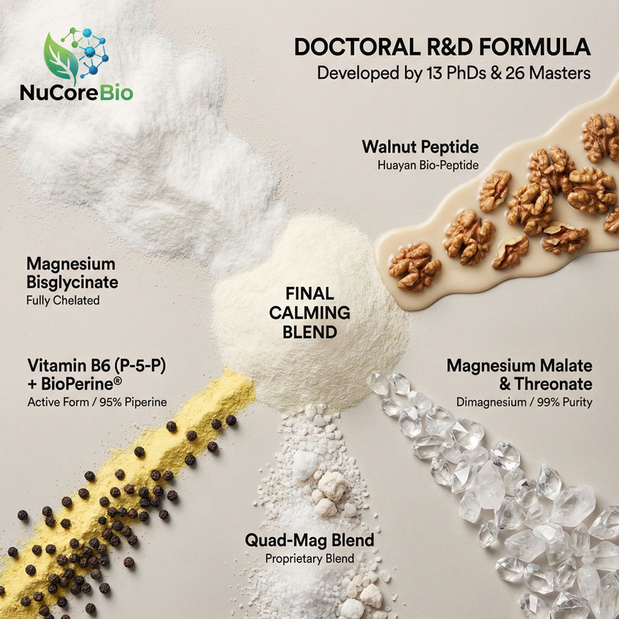 Premium Magnesium 7 Pro Complex Capsules with Bioactive Walnut Peptide | Custom OEM/ODM Magnesium L-Threonate & Bisglycinate Blend - Image 5