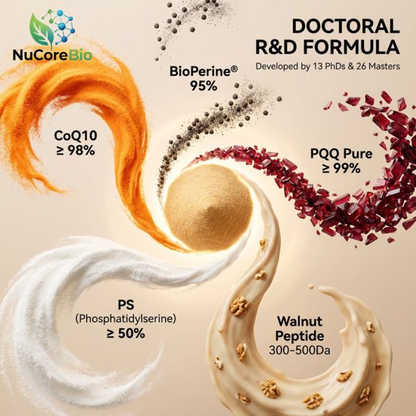 High-Potency Mito-Min Brain Nootropic Capsules | OEM/ODM PQQ, PS & Walnut Peptide Complex | Premium Mitochondrial Support Supplement
