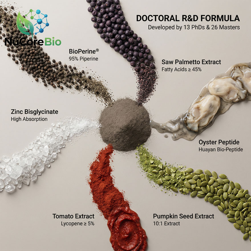 Private Label Prostate Support Supplement | OEM/ODM Oyster Peptide Capsule | Men