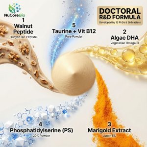 Premium Walnut Peptide & Algae DHA Smart-Brain Supplement | Custom Nootropic Formula OEM/ODM | High-Purity Bioactive Peptides for Focus - Image 5