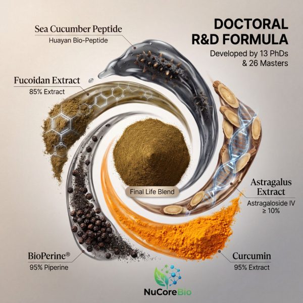 Premium Sea Cucumber Peptide & Fucoidan Capsules | Anti-Aging Cellular Regeneration Formula | OEM/ODM Private Label Supplement