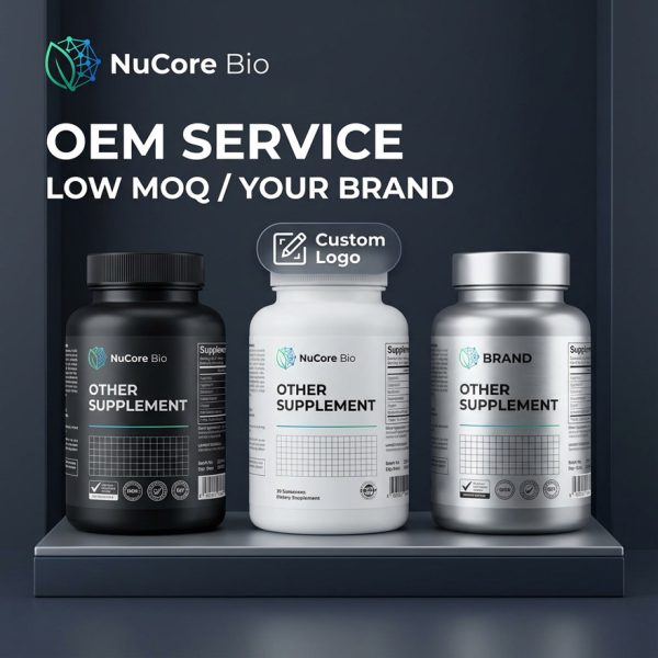 Custom Hyaluronic Acid Capsules OEM | Dual Molecular Weight Sodium Hyaluronate | Bio-Fermented High Purity Powder | Private Label Skin Hydration & Joint Support | High Flowability for Easy Filling | US Stock 2-5 Days Delivery | Low MOQ B2B Supplier