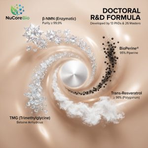 NuCoreBio Private Label Age-Defy 10000+ Anti-Aging Capsules | Beta-NMN & Trans-Resveratrol Formula | B2B OEM/ODM Health Supplement Manufacturer | High-Potency Longevity Active Peptides | White Label Custom Formulation Bulk Supply - Image 5