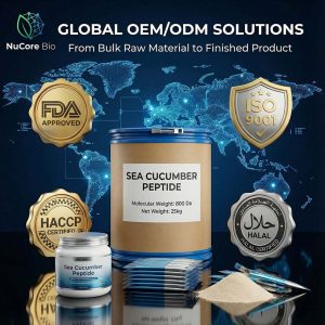 Pure Sea Cucumber Peptide Powder | <1000 Dalton Oligopeptide | Immune Support OEM/ODM | GMP Certified Marine Collagen Bulk |  Sea Cucumber  Protein Peptide | - Image 6