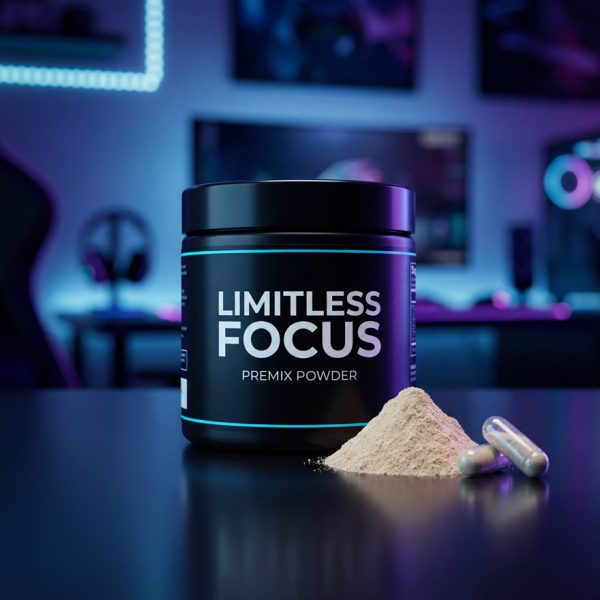 Custom Nootropic Peptide  Limitless Focus  Premix Powder | Lion's Mane & Rhodiola Focus Supplement OEM/ODM | Low MOQ Private Label, HPLC Verified, US Stock