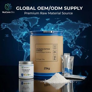 Premium Sturgeon Peptide Powder Bulk OEM/ODM | 750-850 Dalton Small Molecule Sturgeon Cartilage Extract for Joint & Skin | Sturgeon  Protein  Peptide - Image 6
