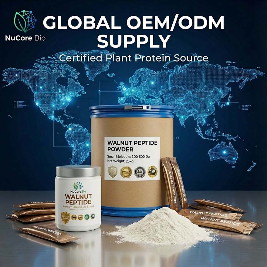 Bulk Walnut Peptide Powder | 300-500 Da Small Molecule Plant Protein for Brain Health | Non-GMO Cognitive Support OEM ODM Supply - Image 6