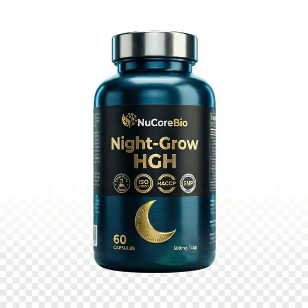Night-Grow HGH Support Capsules: Fermented L-Arginine & Natural GABA | OEM/ODM Active Peptide Growth Supplement | High-Potency CBP (Colostrum Protein) Formula | GMP & ISO Certified Private Label Manufacturer | Peak Growth & Bone Elongation Support