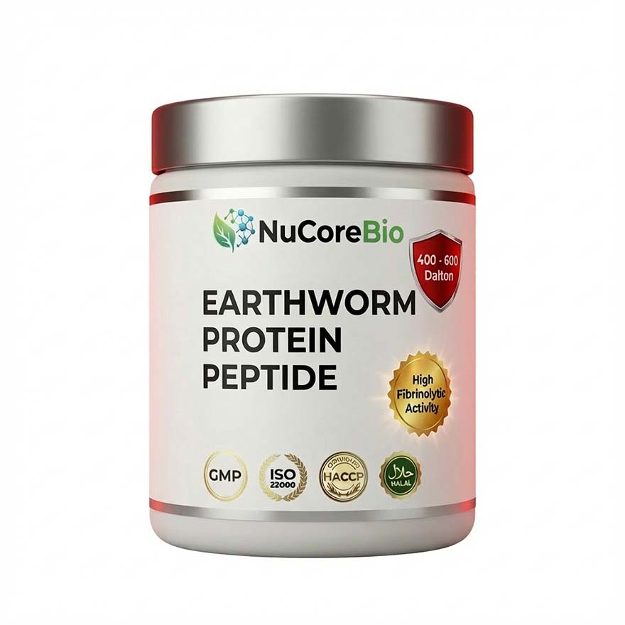 Premium Earthworm Protein Peptide Powder, 400-600Da Small Molecule Eisenia Fetida Extract, High Fibrinolytic Activity for Cardiovascular Health, GMP/ISO Certified Bulk Supply, Private Label OEM/ODM Service - Image 7