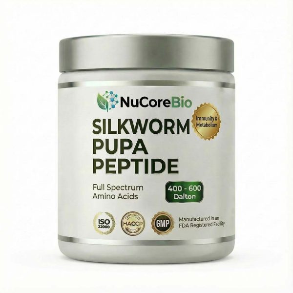 Bulk Pure Silkworm Pupa Peptide Powder | 400-600 Dalton Small Molecule Amino Acids | Immune System & Liver Health Support | Premium Fat-Free Insect Protein | OEM/ODM Supply | Silkworm Pupa  Protein Peptide
