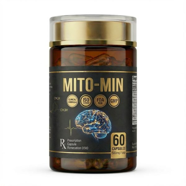 High-Potency Mito-Min Brain Nootropic Capsules | OEM/ODM PQQ, PS & Walnut Peptide Complex | Premium Mitochondrial Support Supplement
