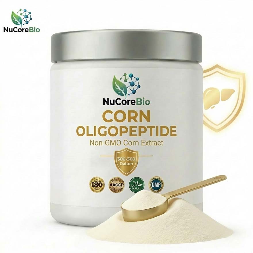 Bulk Corn Oligopeptide Powder | 300-500 Da Small Molecule Corn Peptides for Liver Health | Non-GMO Plant Protein OEM ODM Supply - Image 3
