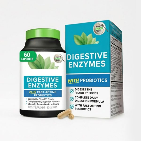 Private Label Digestive Enzymes with Probiotics & Bromelain - Gut Health Supplement OEM/ODM - High-Potency Daily Digestion Factory