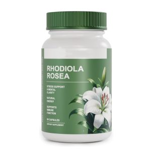 Bulk Rhodiola Rosea Extract Capsules | Pure Adaptogen Supplement for Stress Support & Mental Clarity | Private Label OEM/ODM Manufacturing & Custom Formula Services | High Potency Natural Energy Booster Wholesale | 60 Capsules In Stock Ready to Ship - Image 2