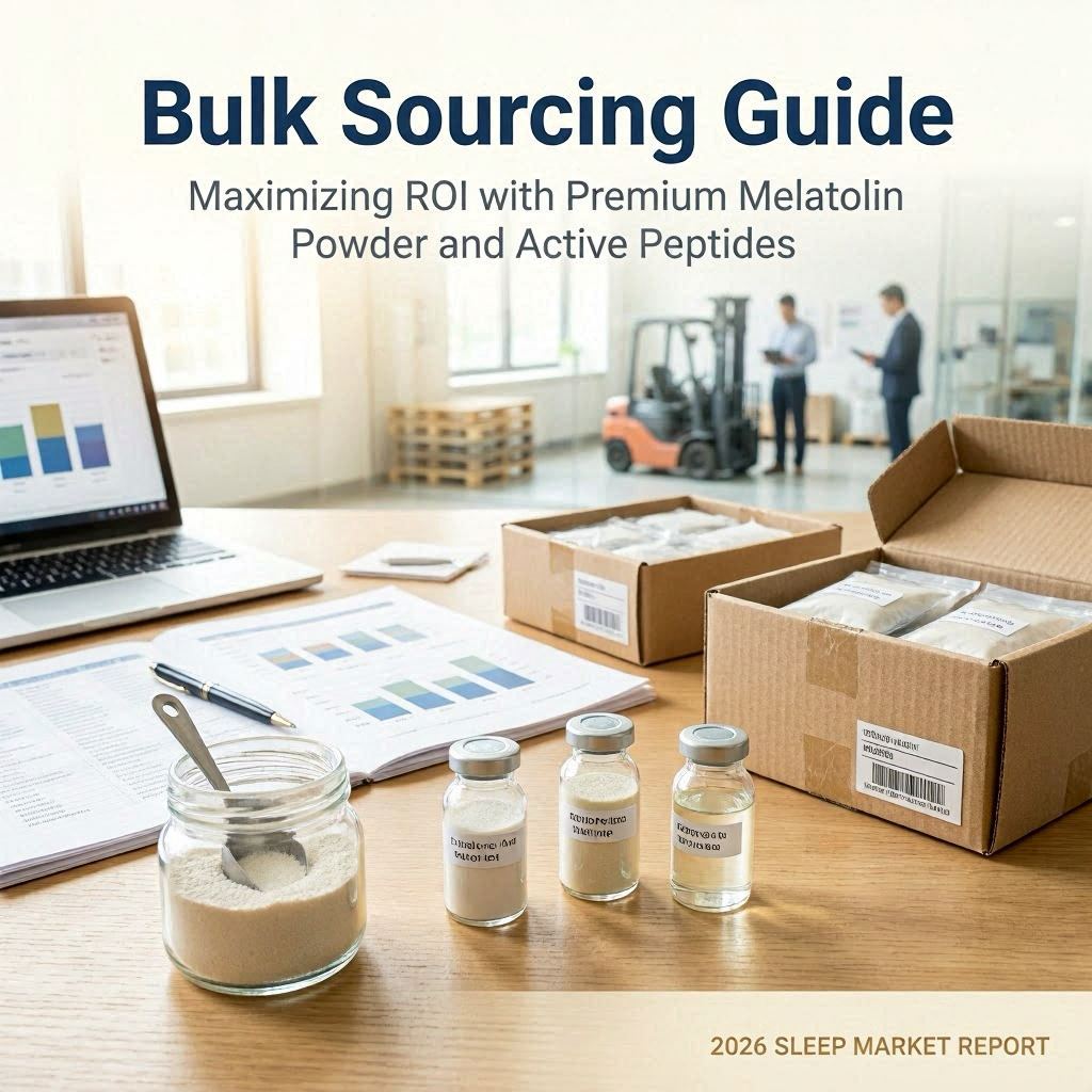 Maximizing ROI with Premium Melatonin Powder and Active Peptides for the Growing Sleep Aid Market