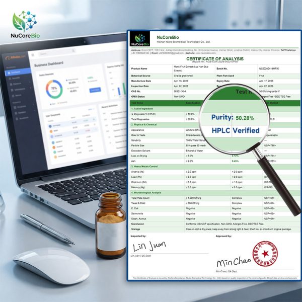 Premium Monk Fruit Extract 50% Mogroside V | HPLC Verified OEM/ODM | USA Stock, 3-Day Rapid Delivery