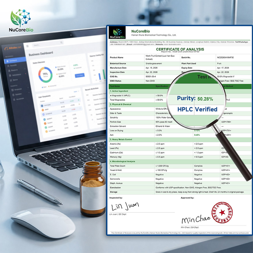 Premium Monk Fruit Extract 50% Mogroside V | HPLC Verified OEM/ODM | USA Stock, 3-Day Rapid Delivery - Image 3