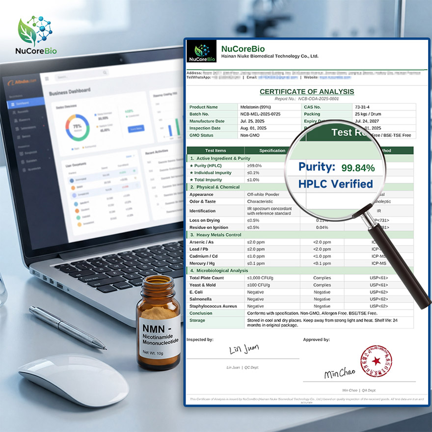 Melatonin Powder 99% Pure Bulk | Sleep Support Supplement OEM/ODM | US Stock Fast 3-5 Days Delivery - Image 3
