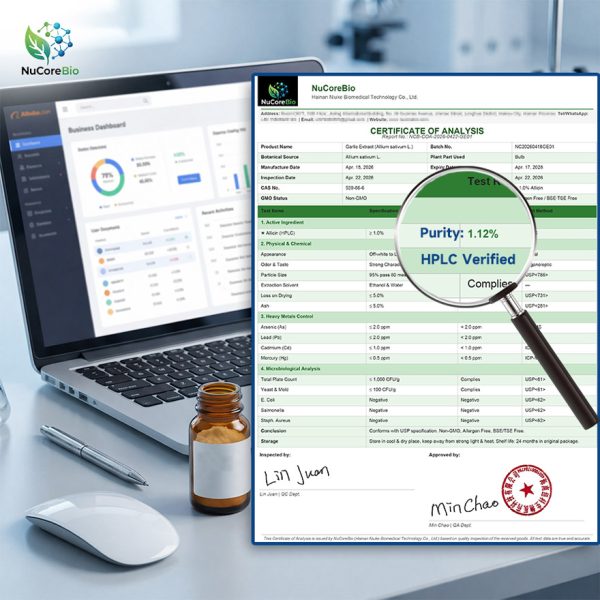 Garlic Extract Powder (Allicin): OEM/ODM Custom Capsules | High Potency HPLC Verified | USA Stock 3-5 Days Delivery | Private Label Immune Support & Heart Health Supplement Supplier