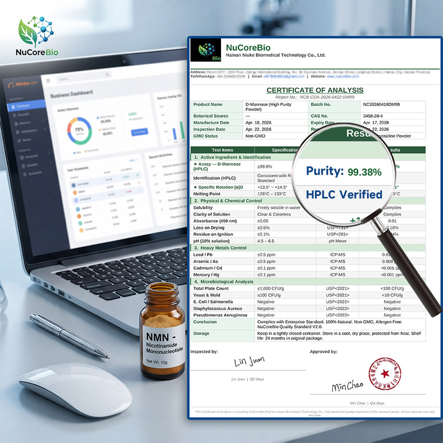 High-Purity D-Mannose Powder 99% | Custom OEM/ODM Urinary Health Supplement | USA Stock, HPLC Verified, GMP Certified, Fast 3-5 Day Delivery - Image 2
