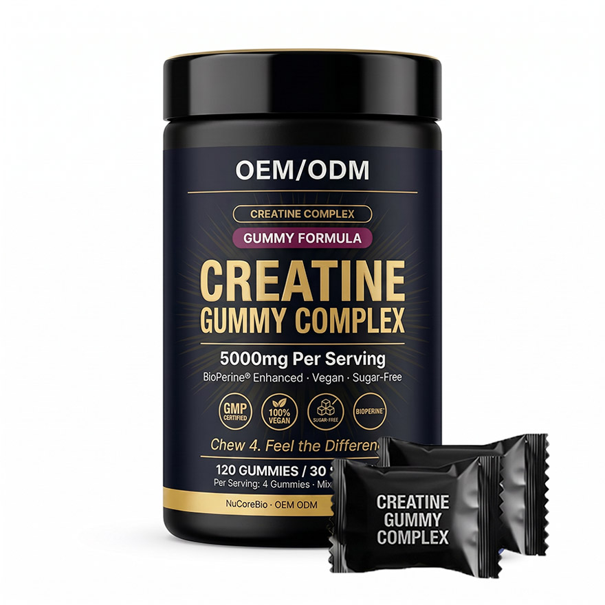 Premium Creatine Gummies OEM/ODM: 5000mg High-Potency Complex with BioPerine & Taurine, Vegan Sugar-Free Private Label Supplement Manufacturing - Low MOQ 500 Units, Rapid Global Fulfillment,Creatine Gummy Complex Individually Packaged - Image 3
