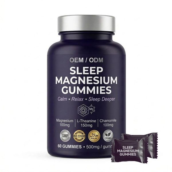 OEM Magnesium Glycinate Sleep Gummies | Individually packaged | Bulk Private Label Active Peptide Supplement | Custom Formula Anti-Aging Relax Vitamin