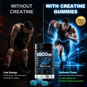 Bulk Creatine Monohydrate Gummies OEM | Private Label 3-in-1 Muscle Sport Supplement Wholesale - Image 3
