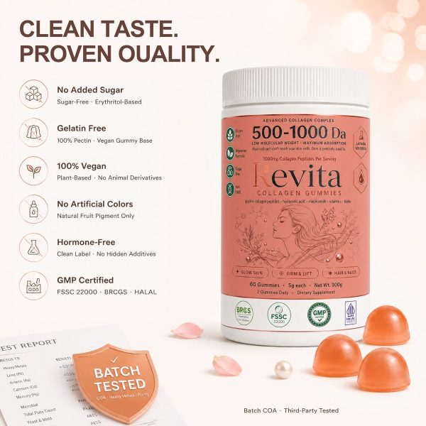Private Label 500-1000 Da Collagen Gummies | Custom Formulation OEM/ODM Gummy Manufacturer Low MOQ