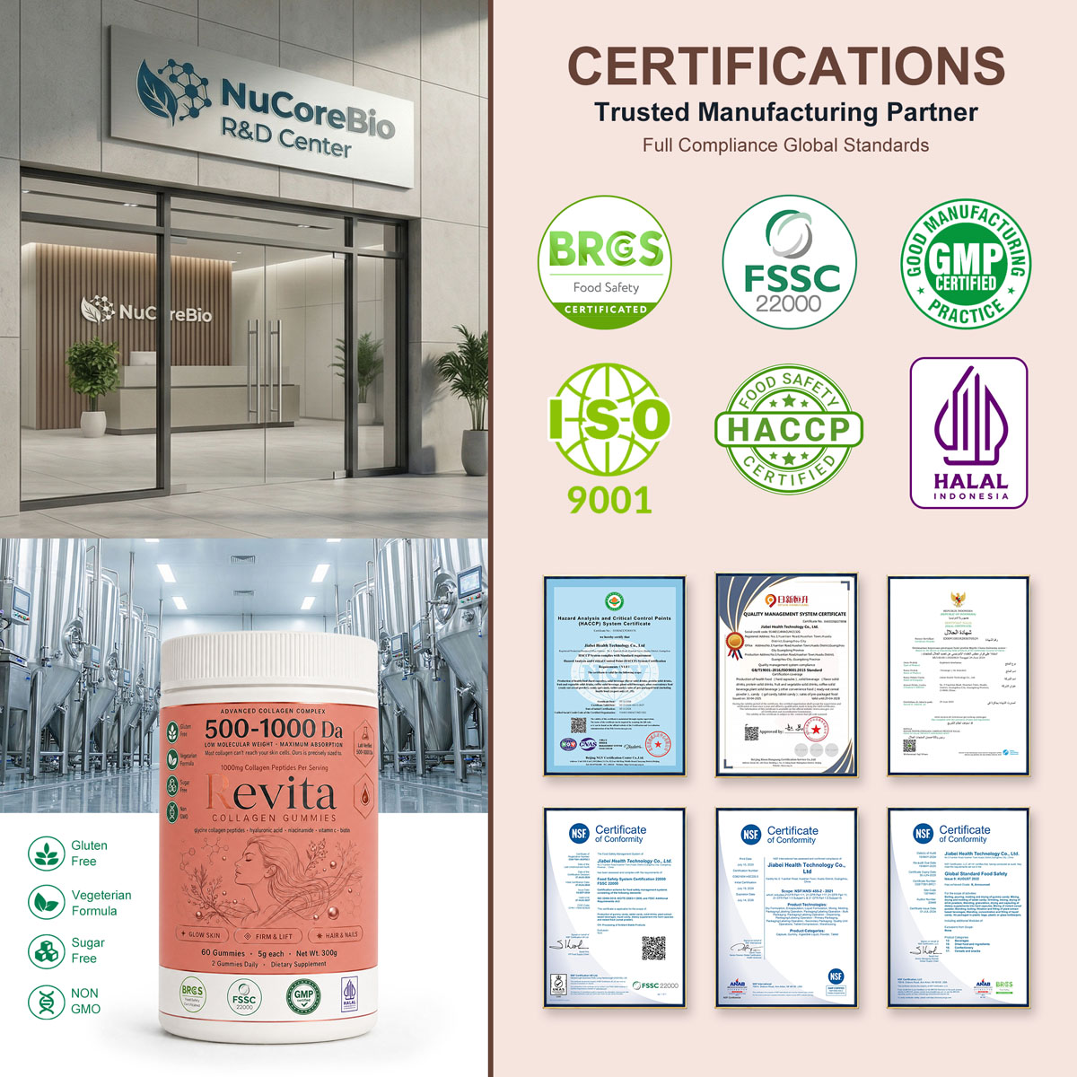 Private Label 500-1000 Da Collagen Gummies | Custom Formulation OEM/ODM Gummy Manufacturer Low MOQ - Image 5