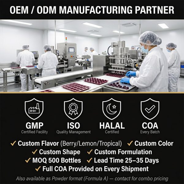 Premium Creatine Gummies OEM/ODM: 5000mg High-Potency Complex with BioPerine & Taurine, Vegan Sugar-Free Private Label Supplement Manufacturing - Low MOQ 500 Units, Rapid Global Fulfillment,Creatine Gummy Complex Individually Packaged