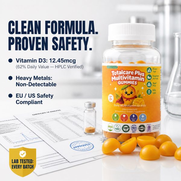 Custom Sugar-Free Active Peptide Multivitamin Kids Gummies: Low MOQ Supplement OEM/ODM B2B Solutions