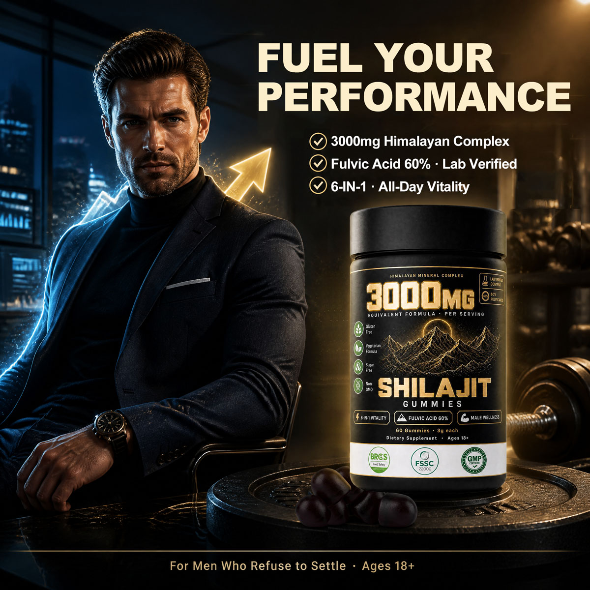 Bulk Shilajit Peptide Gummies OEM | Private Label 6-in-1 Male Wellness Custom Supplement Wholesale - Image 6