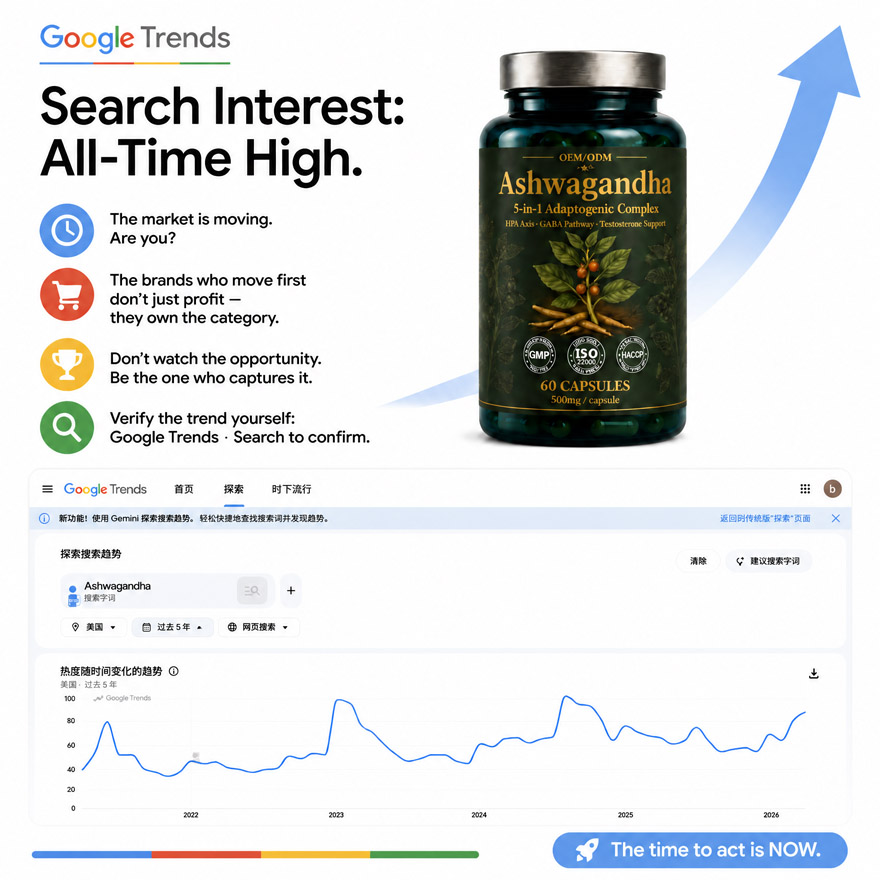 Ashwagandha 5-in-1 Adaptogenic Complex