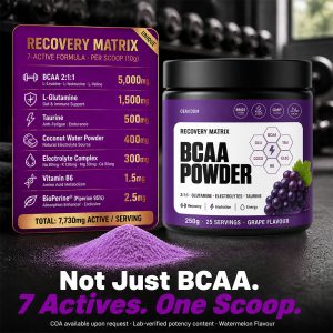 BCAA amino acid powder grape flavor private label product detail 4