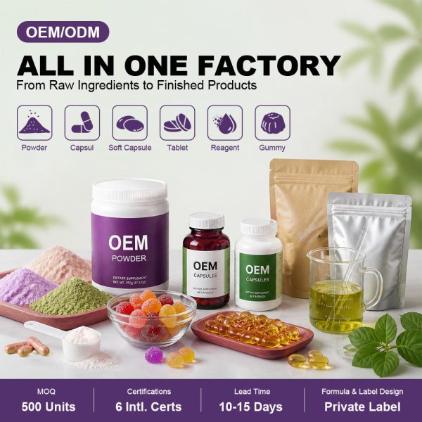 Custom packaging options for private label BCAA amino acid powder