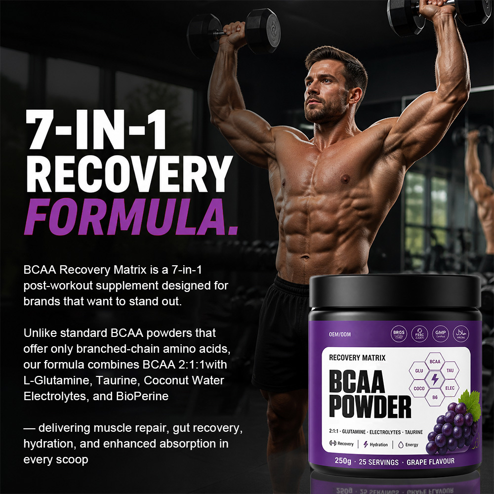 BCAA amino acid powder grape flavor private label product detail 9