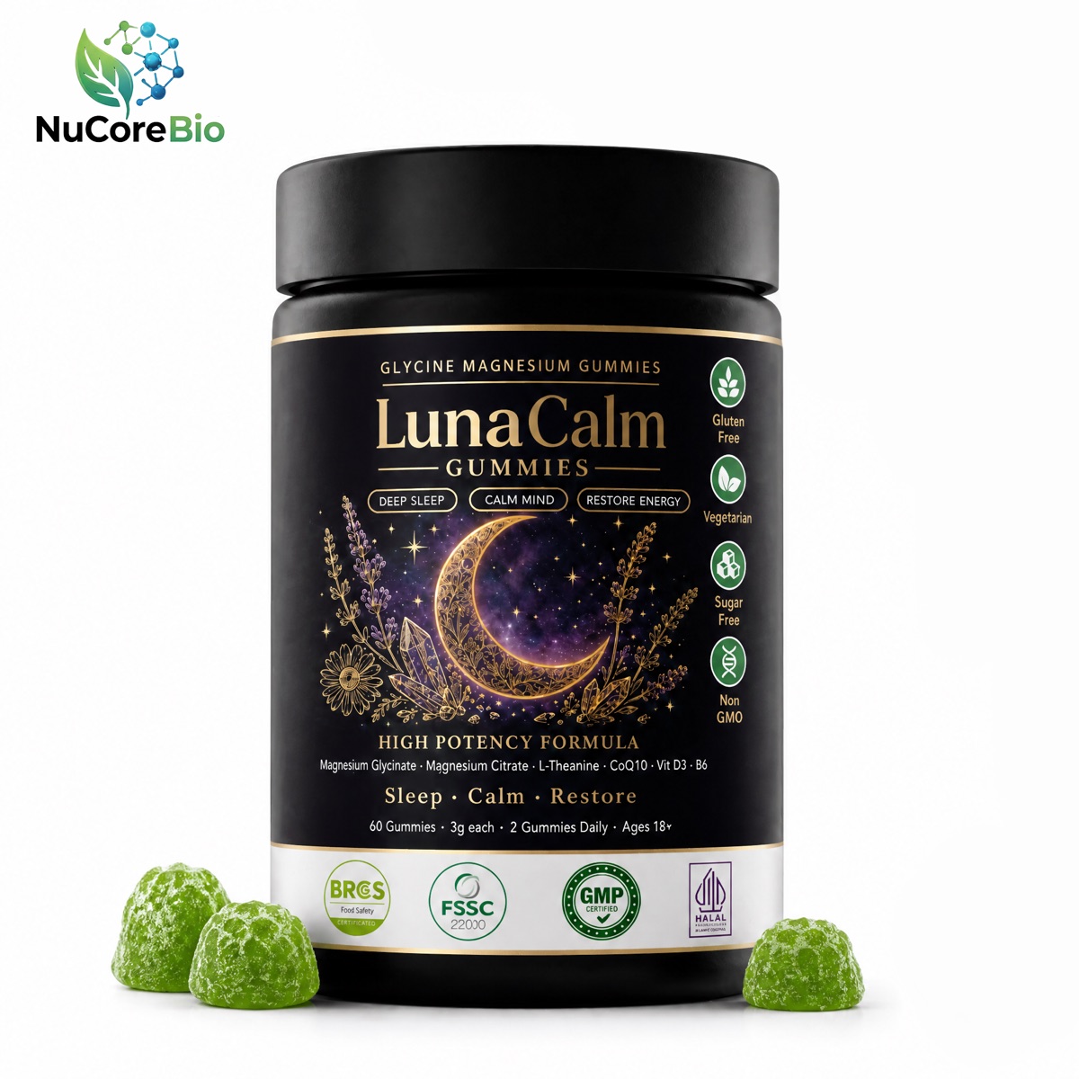Magnesium glycinate gummies private label OEM product image