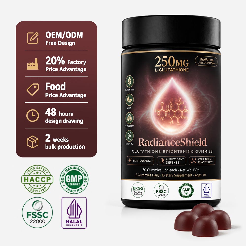 Bulk Glutathione Collagen Gummies Private Label | Custom Bioactive Peptide Supplement OEM/ODM - Image 2