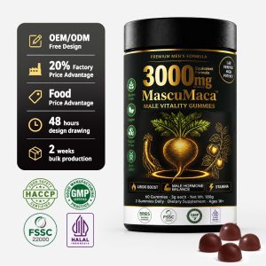 Private Label Maca Tongkat Ali Gummies | Factory Direct Male Supplement OEM Customization - Image 2