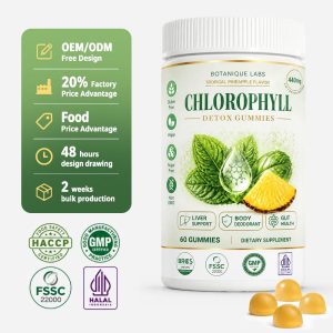 OEM/ODM 5-in-1 Chlorophyll Detox Gummies Bulk | Private Label Active Peptide Supplement Manufacturer - Image 2