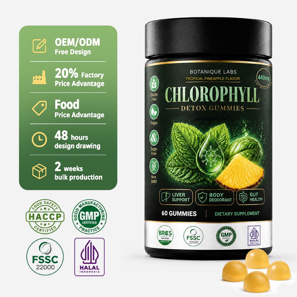 OEM/ODM 5-in-1 Chlorophyll Gummies | Custom Peptide Formula Contract Supplement Manufacturing - Image 2