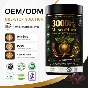 Private Label Maca Tongkat Ali Gummies | Factory Direct Male Supplement OEM Customization - Image 3