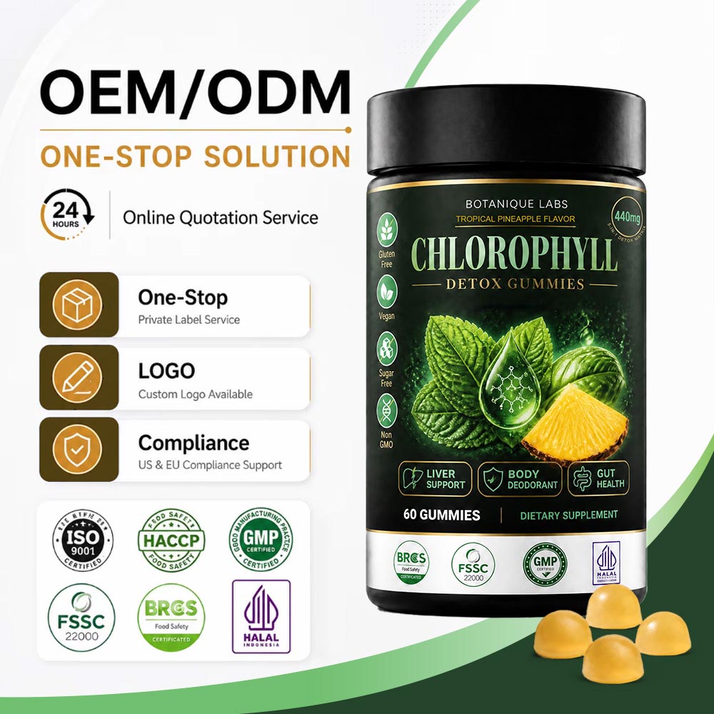 OEM/ODM 5-in-1 Chlorophyll Gummies | Custom Peptide Formula Contract Supplement Manufacturing - Image 3