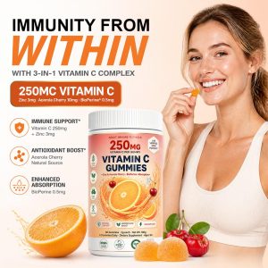 Private Label Active Peptide & Vitamin C Gummies | Custom Formulation Bulk OEM, Low MOQ 500 - Image 4