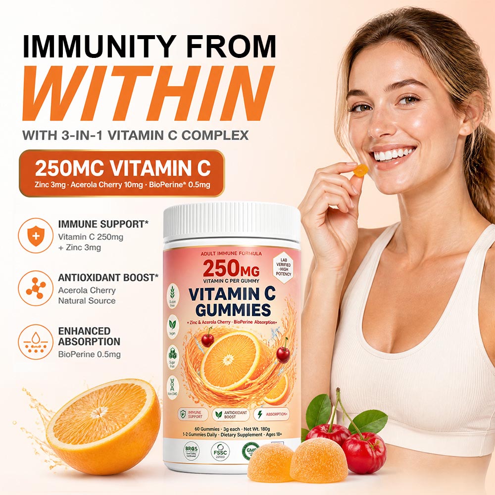 Private Label Active Peptide & Vitamin C Gummies | Custom Formulation Bulk OEM, Low MOQ 500 - Image 4