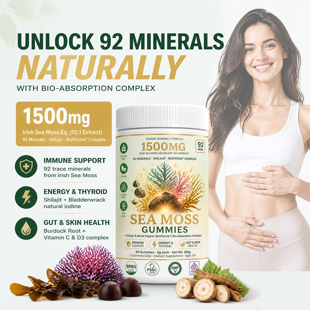 Private Label Irish Sea Moss Shilajit Gummies Bulk | Custom Mineral Formula Supplement Manufacturer - Image 5